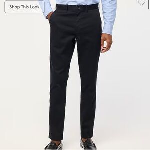 J. Crew Factory Men’s Athletic Slim-Fit Chino Pants Black 34 x 34 NWT